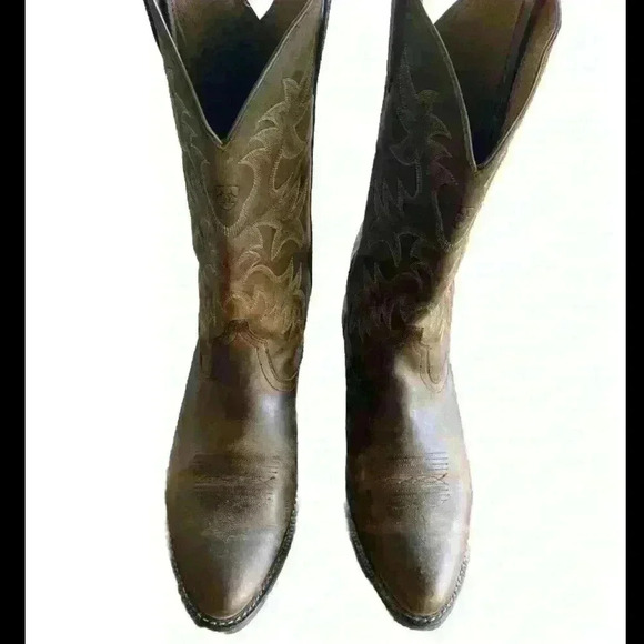 ARIAT Six Stitch Western Boot Men’s size 12 EE / Euro  48Wide Brown Cowboy - Picture 1 of 6